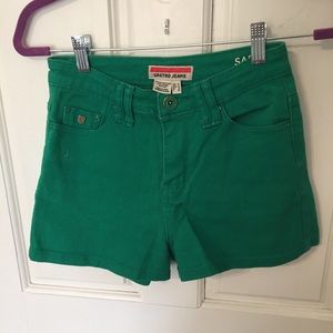 Green Castro Jeans Shorts
